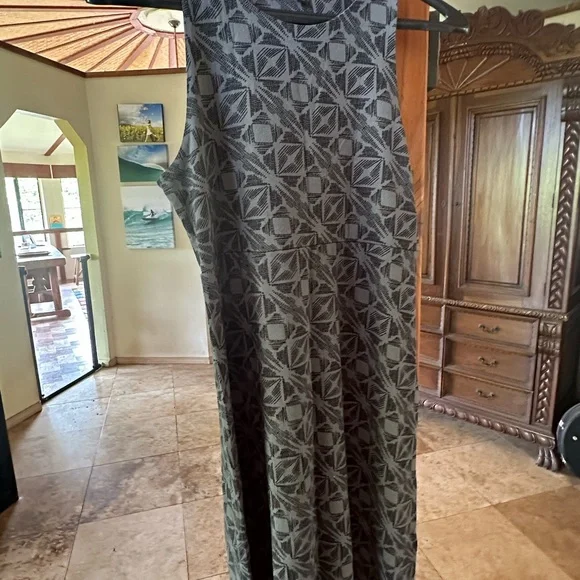 Athleta Silver Gray Halter Maxi Dress - Picture 2 of 2
